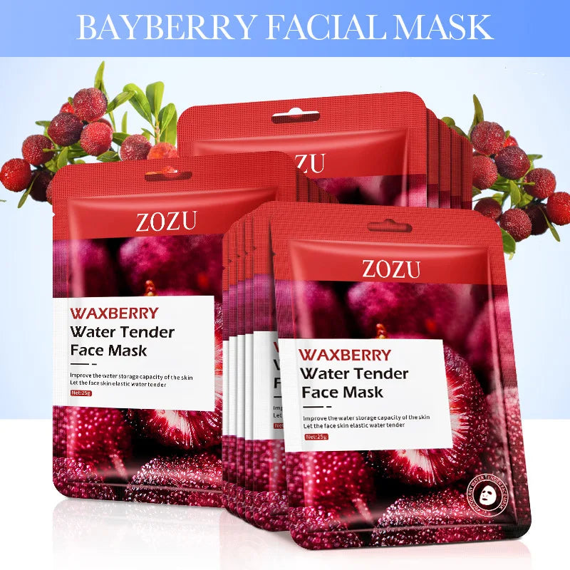 30Pcs Face Mask Sets Fresh Fruit Face Care Sheet Masks Hydrating Anti-aging Oil Control Acne Treatment Facial Mask Skin Care Set